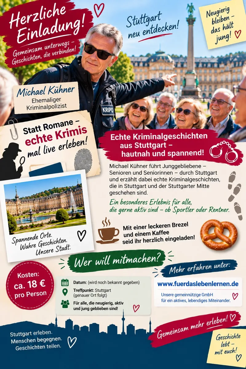 Krimi-Tour mit Michael Kühner durch Stuttgart
