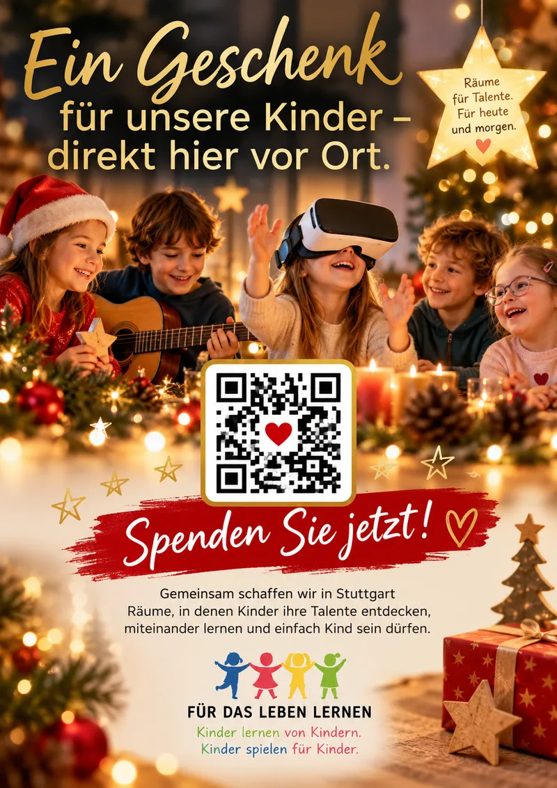 Weihnachtsfreude schenken – Spenden-Flyer